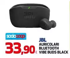 Jbl - Auricolari Bluetooth Vibe Buds Black Jbl - Auricolari Bluetooth Vibe Buds Black