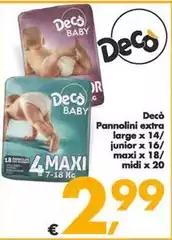 Deco - Pannolini Extra Large/Junior/Maxi/Midi Deco - Pannolini Extra Large/Junior/Maxi/Midi
