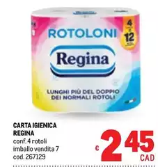 Regina - Carta Igienica Regina - Carta Igienica
