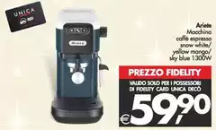 Ariete - Macchina Caffè Espresso Show White Ariete - Macchina Caffè Espresso Show White