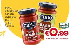 Cirio - Sugo Arrabbiata/Basilico Datterino