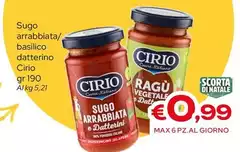 Cirio - Sugo Arrabbiata/Basilico Datterino