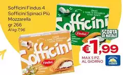 Findus - Sofficini 4 Spinaci Più Mozzarella Findus - Sofficini 4 Spinaci Più Mozzarella