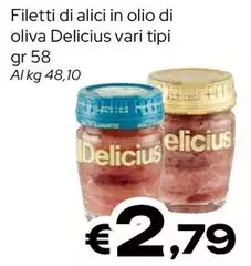 Delicius - Filetti Di Alici In Olio Di Oliva Delicius - Filetti Di Alici In Olio Di Oliva