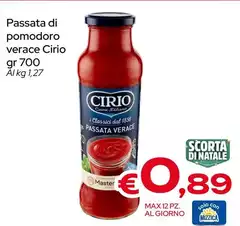 Cirio - Passata Di Pomodoro Verace