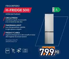 Hoover - Frigorifero H-Fridge 500 HONCQ4T620AX Hoover - Frigorifero H-Fridge 500 HONCQ4T620AX
