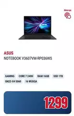 Asus - Notebook V3607vm-rp036ws Asus - Notebook V3607vm-rp036ws