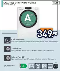 Candy - Lavatrice Smartpro Inverter CSO496TMB6-S Candy - Lavatrice Smartpro Inverter CSO496TMB6-S