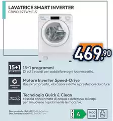 Candy - Lavatrice Smart Inverter CBWO 49TWME-S Candy - Lavatrice Smart Inverter CBWO 49TWME-S