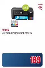 Epson - Multifunzione Inkjet ET-2870 Epson - Multifunzione Inkjet ET-2870