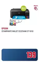 Epson - Stampante Inkjet Ecotank ET-1810 Epson - Stampante Inkjet Ecotank ET-1810