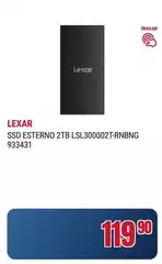 Lexar - Ssd Esterno 2tb Lsl300002t-rnbing