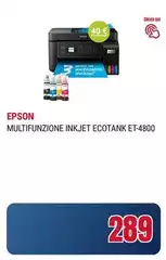 Epson - Multifunzione Inkjet Ecotank ET-4800 Epson - Multifunzione Inkjet Ecotank ET-4800