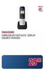 Panasonic - Cordless Kx-tgn710Jts-display Colori E Vivavoce Panasonic - Cordless Kx-tgn710Jts-display Colori E Vivavoce