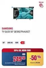 Samsung - Tv Qled 50" QE50Q7FAAUXZT
