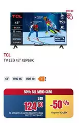 TCL - Tv Led 43" 43P69K