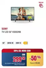Sony - Tv Led 50" K50S39B Sony - Tv Led 50" K50S39B