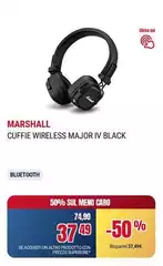 Marshall - Cuffie Wireless Major Iv Black Marshall - Cuffie Wireless Major Iv Black