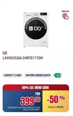 LG - Lavasciuga D4R7011TSW