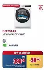 Electrolux - Asciugatrice EW7H39B Electrolux - Asciugatrice EW7H39B