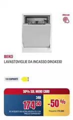 Beko - Lavastoviglie Da Incasso DIN34330