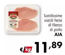 Aia - Sottilissime Sottili Fette Di Filetto Di Pollo Aia - Sottilissime Sottili Fette Di Filetto Di Pollo