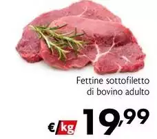 Fettine Sottofiletto Di Bovino Adulto Fettine Sottofiletto Di Bovino Adulto