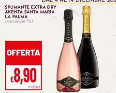 La palma - Spumante Extra Dry Akenta Santa Maria La palma - Spumante Extra Dry Akenta Santa Maria