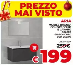 Mobile Bagno Con Specchio E Lavabo Colore Grigio Scuro Mobile Bagno Con Specchio E Lavabo Colore Grigio Scuro