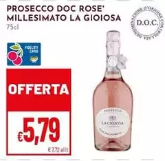 La Gioiosa - Prosecco DOC Rose' Millesimato La Gioiosa - Prosecco DOC Rose' Millesimato