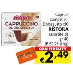 Ristora - Capsule Compatibili Dolcegusto X10