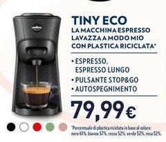 Lavazza - La Macchina Espresso Lavazza A Modo Mio Con Plastica Riciclata