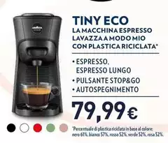 Lavazza - La Macchina Espresso Lavazza A Modo Mio Con Plastica Riciclata Lavazza - La Macchina Espresso Lavazza A Modo Mio Con Plastica Riciclata