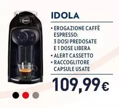 Lavazza - Idola Automatica Macchina Per Caffè A Capsule 1,1 L Lavazza - Idola Automatica Macchina Per Caffè A Capsule 1,1 L