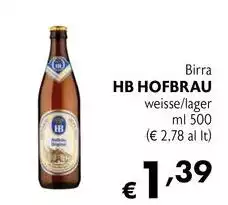 Hofbrau Original - Birra Weisse/Lager Hofbrau Original - Birra Weisse/Lager