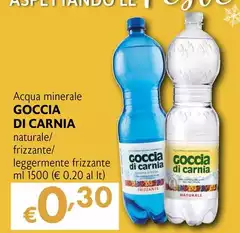 Goccia Di Carnia - Acqua Minerale Naturale/Frizzante/Leggermente Frizzante Goccia Di Carnia - Acqua Minerale Naturale/Frizzante/Leggermente Frizzante
