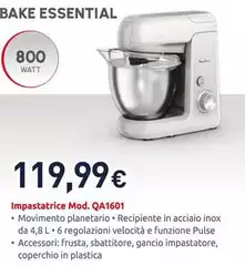 Moulinex - Bake Essential Impastatrice Mod. QA1601 Moulinex - Bake Essential Impastatrice Mod. QA1601