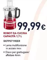 Kitchenaid - 5KFP0719EER Robot Da Cucina 250 W 1,7 L Rosso Kitchenaid - 5KFP0719EER Robot Da Cucina 250 W 1,7 L Rosso