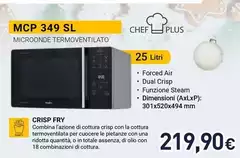 Whirlpool - Chef Plus Microonde A Libera Installazione MCP 349 SL