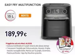 Moulinex - Easy Fry Multifunction Friggitrice Ad Aria Mod. AL5558 Moulinex - Easy Fry Multifunction Friggitrice Ad Aria Mod. AL5558