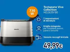 Philips - Viva Collection Tostapane HD2639/90 Philips - Viva Collection Tostapane HD2639/90