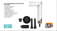 Electroline - 5 In 1 Asciugacapelli & Air Styler EXTHAS636 Electroline - 5 In 1 Asciugacapelli & Air Styler EXTHAS636