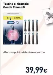 Oral B - Testine Di Ricambio Gentle Clean X8 Oral B - Testine Di Ricambio Gentle Clean X8