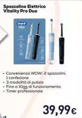 Oral B - Spazzolino Elettrico Vitality Pro Duo Oral B - Spazzolino Elettrico Vitality Pro Duo