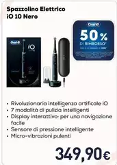 Oral B - Spazzolino Elettrico iO 10 Nero Oral B - Spazzolino Elettrico iO 10 Nero