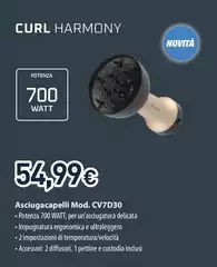 Rowenta - Curl Harmony Asciugacapelli Mod. CV7D30