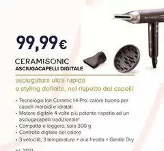 Bellissima - Ceramisonic Asciugacapelli Digitale Bellissima - Ceramisonic Asciugacapelli Digitale