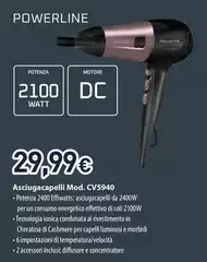 Rowenta - Powerline CV5940 2100 W Nero, Rosa