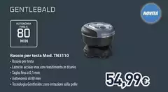 Rowenta - Gentlebald Rasoio Per Testa Mod. TN3110