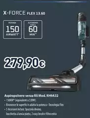 Rowenta - X-Force Flex 13.60 Aspirapolvere Senza Fili Mod. RH9A32 Rowenta - X-Force Flex 13.60 Aspirapolvere Senza Fili Mod. RH9A32